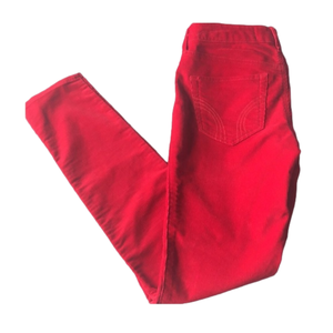 HOLLISTER Women’s Y2K Corduroy Red Skinny Pants